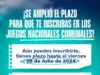 ¡Atención! Se amplia la fecha de inscripción para los Juegos Nacionales deportivos y recreativos comunales 2024.